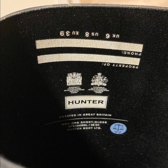 Hunter Black Rain Boots - Picture 2 of 3